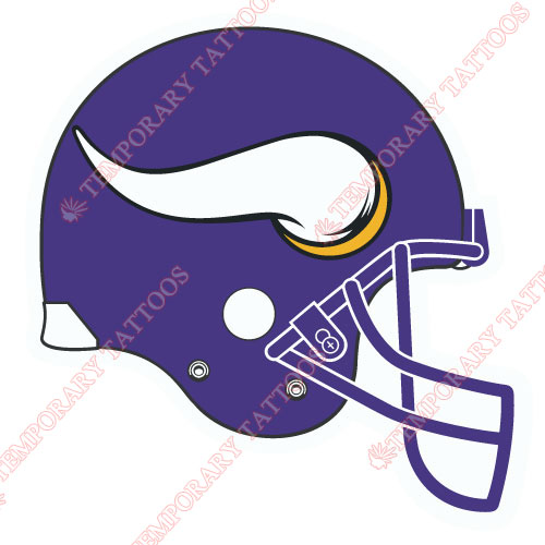 Minnesota Vikings Customize Temporary Tattoos Stickers NO.595